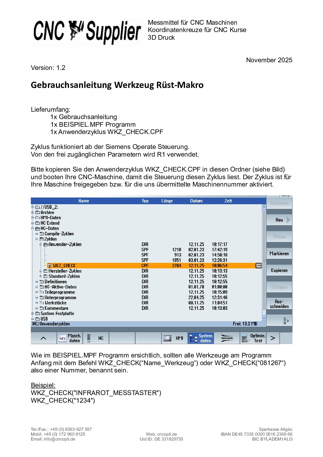 Makro zur Werkzeugüberprüfung ab Sinumerik Operate – Bild 3