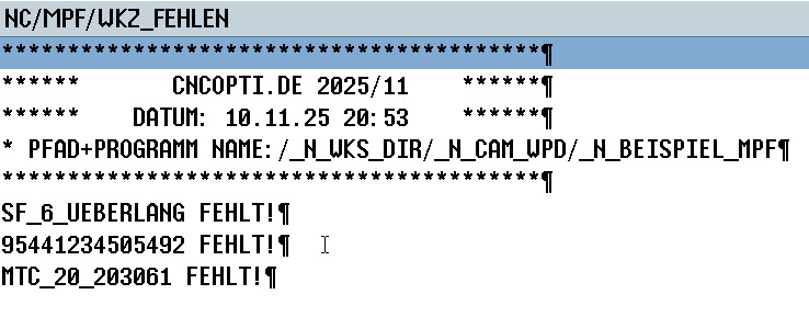 Makro zur Werkzeugüberprüfung ab Sinumerik Operate