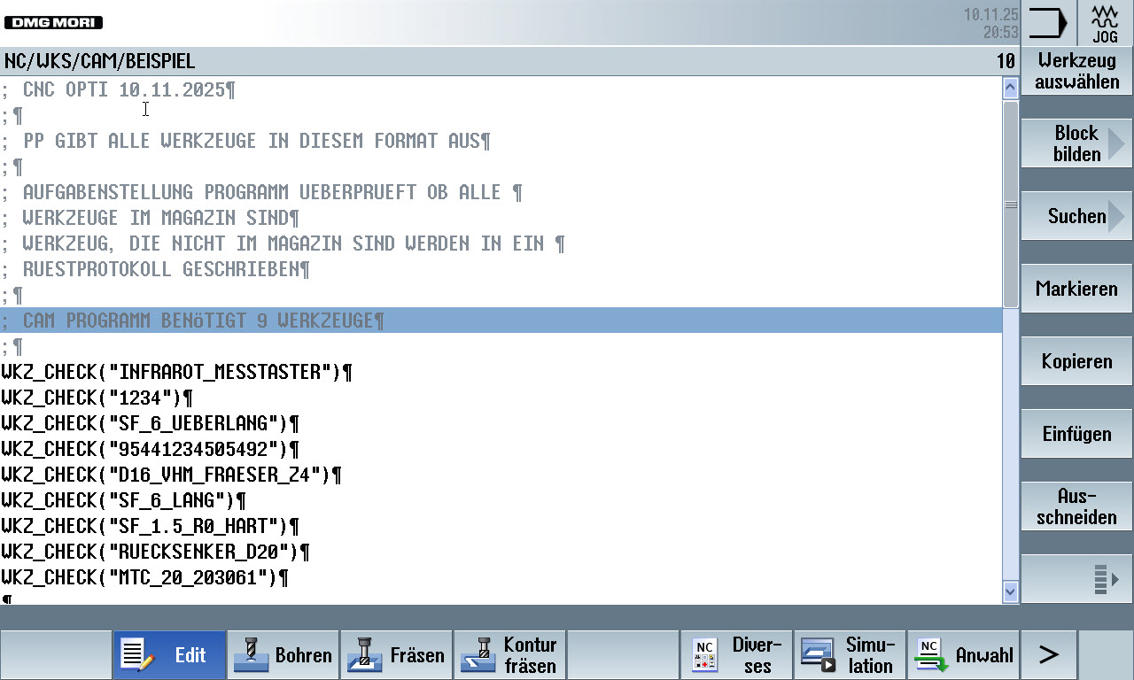 Makro zur Werkzeugüberprüfung ab Sinumerik Operate – Bild 2